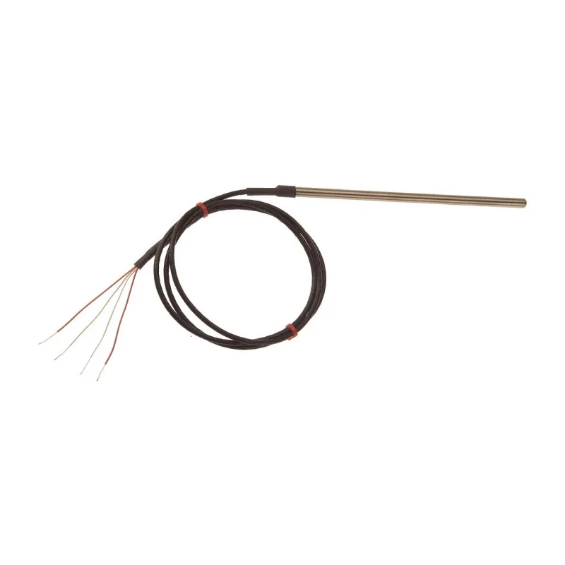 RS PRO PT100 RTD Sensor 4.5 mm Diameter, 25 mm Length, 4 Wire, Class B Accuracy, Stainless Steel Probe, 2m Cable Length PT100