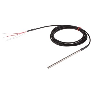 RS PRO PT100 RTD Sensor Stainless Steel Probe 4.5 mm Dia, 125 mm Long, 4 Wire, Class B Accuracy, 250 °C Max PT100