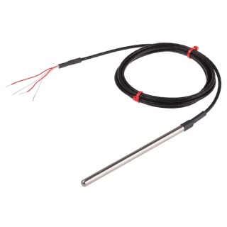 RS PRO PT100 RTD Sensor 6 mm Diameter, 125 mm Length, 4 Wire, Class B Accuracy, 250 °C Maximum Temperature PT100