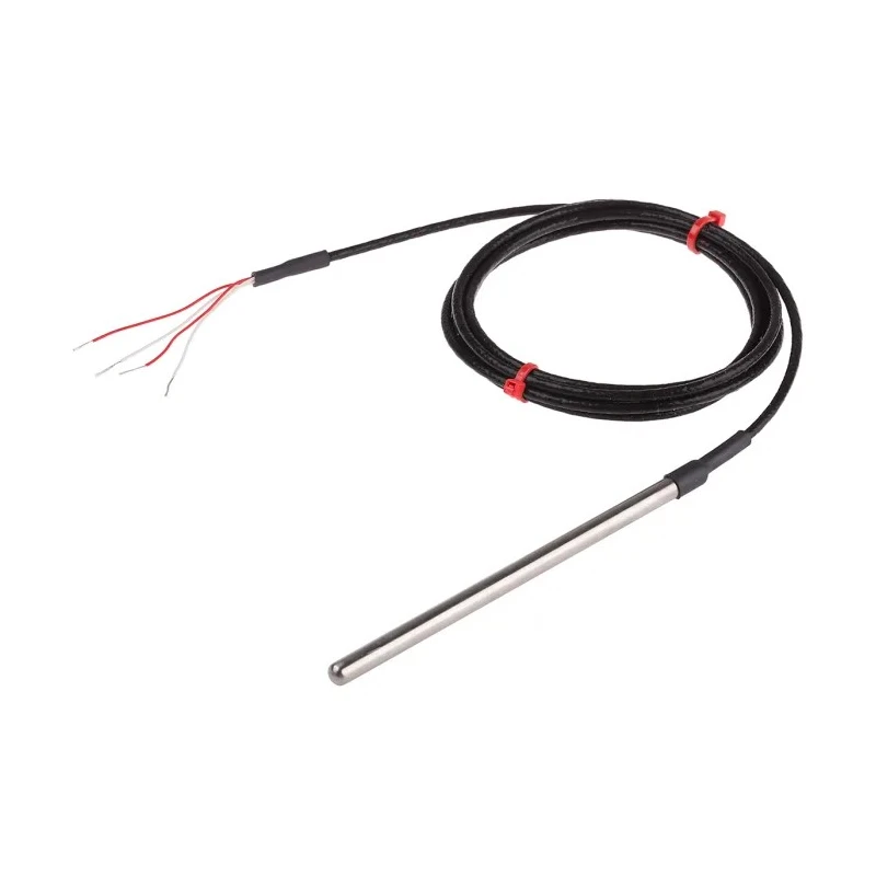 RS PRO PT100 RTD Sensor 6 mm Diameter, 125 mm Length, 4 Wire, Class B Accuracy, 250 °C Maximum Temperature PT100