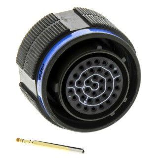 Amphenol Limited MIL Spec Circular Connector TV Copper Alloy Straight 37 Way Cable Mount Plug 400, 500V TV06RW-15-35SN(W52)