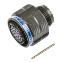 Amphenol Limited MIL Spec Circular Connector Copper Alloy Straight 22-Way Cable Mount Plug Green Zinc TV06RW-13-35SN(W52)
