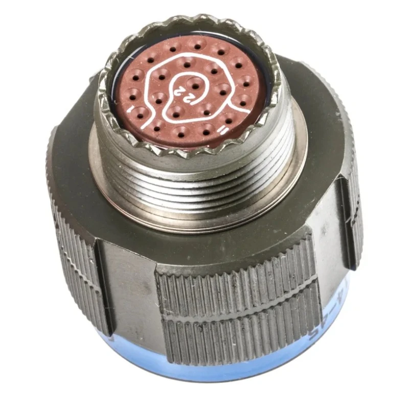 Amphenol Limited MIL Spec Circular Connector Copper Alloy Straight 22-Way Cable Mount Plug Green Zinc TV06RW-13-35SN(W52)