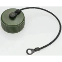 Amphenol Limited 418 MIL-DTL-38999 Female Dust Cap Shell Size 11 Zinc Cobalt over Nickel Finish 418-6033-11R0501-04