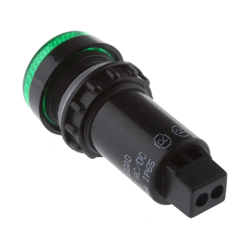 Sloan LED Green Panel Mount Indicator 951 Series 22 mm FASTON Termination IP65 12V 951GGOD