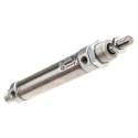 Norgren Pneumatic Roundline Cylinder - 25mm Bore, 80mm Stroke, Double Acting, Stainless Steel, Buffer Cushion RM/8025/M/80