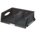 Leitz Black Sorting Basket 2 Compartments 490mm x 385mm x 125mm 52320095