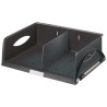 Leitz Black Sorting Basket 2 Compartments 490mm x 385mm x 125mm 52320095