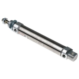 Norgren Pneumatic Piston Rod Cylinder 25mm Bore, 100mm Stroke, Stainless Steel Body, Double Acting RM/8025/M/100