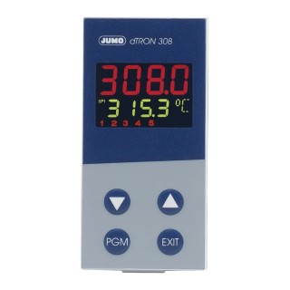 Jumo PID Temperature Controller Panel Mount 4 Output Logic Relay 240V AC On-Off 703042/181-000-23/000
