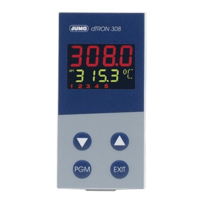 Jumo PID Temperature Controller Panel Mount 4 Output Logic Relay 240V AC On-Off 703042/181-000-23/000