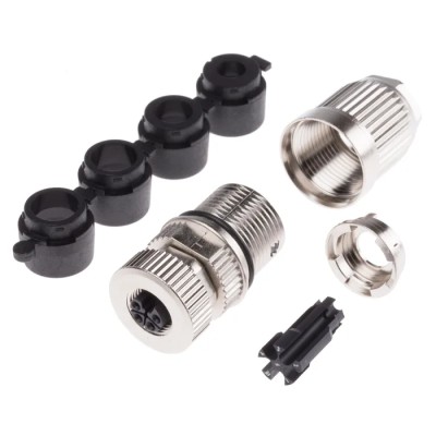 HARTING Circular Connector 5 Contacts Panel Mount M12 Connector Plug Female IP65 IP67 63V 16A 21038962505