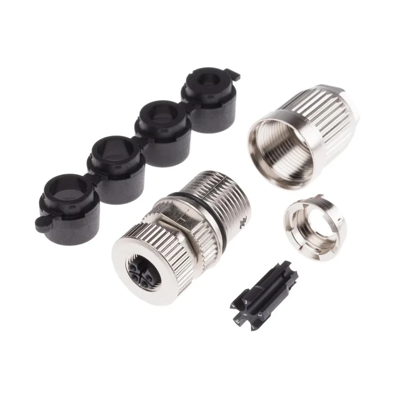 HARTING Circular Connector 5 Contacts Panel Mount M12 Connector Plug Female IP65 IP67 63V 16A 21038962505