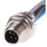 HARTING Industrial Circular Connector 4 Contacts Panel Mount M12 Plug Male IP65 IP67 63V 12A 21035991505