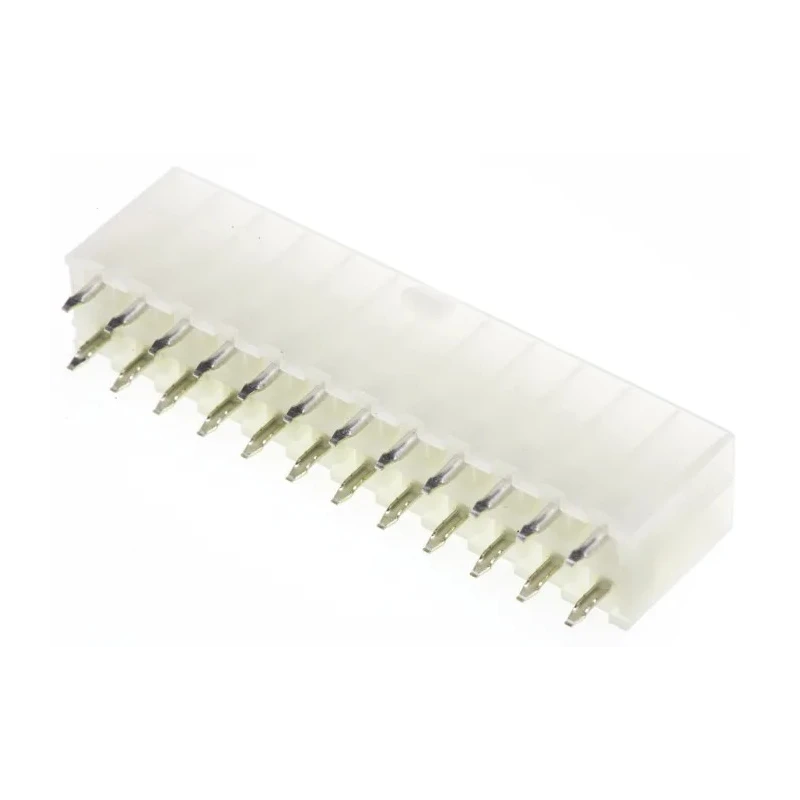 Molex Mini-Fit Jr Series Straight Through Hole PCB Header, 24 Contact, 4.2 mm Pitch, 2 Row, Shrouded 39-28-1243
