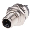 HARTING Circular Connector, 5 Contacts, PCB Mount, M12 Connector Socket Male, IP65 IP67, 63V 12A, Straight 21033961531
