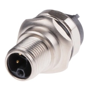 HARTING Circular Connector, 5 Contacts, PCB Mount, M12 Connector Socket Male, IP65 IP67, 63V 12A, Straight 21033961531