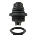 APEM TS 2-Axis USB Thumbstick Conical Handle, Castle Spring Return Switch Technology, IP69K, 12 V dc, 50mA Contact IP68