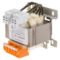 RS PRO 40 VA DIN Rail Transformer, 230 V AC, 400 V AC Primary, 2 x 12 V AC Secondary, DIN Rail Mount, 66x66x88mm 123-5699