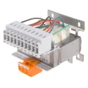 RS PRO 63 VA Single Phase DIN Rail Transformer, 230 to 400 V ac Primary, 4 x 0-55-60 V ac Secondary, IEC/BS/EN 123-5701