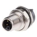 HARTING Circular Connector, 5 Contacts, Panel Mount, M12 Connector, Socket, Male, IP65, IP67, 12A, 63V, Zinc 21033961530