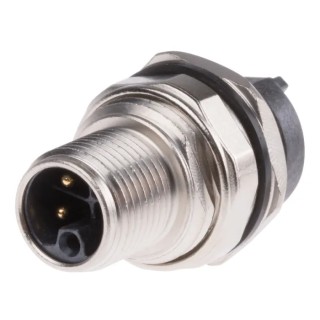 HARTING Circular Connector, 5 Contacts, Panel Mount, M12 Connector, Socket, Male, IP65, IP67, 12A, 63V, Zinc 21033961530
