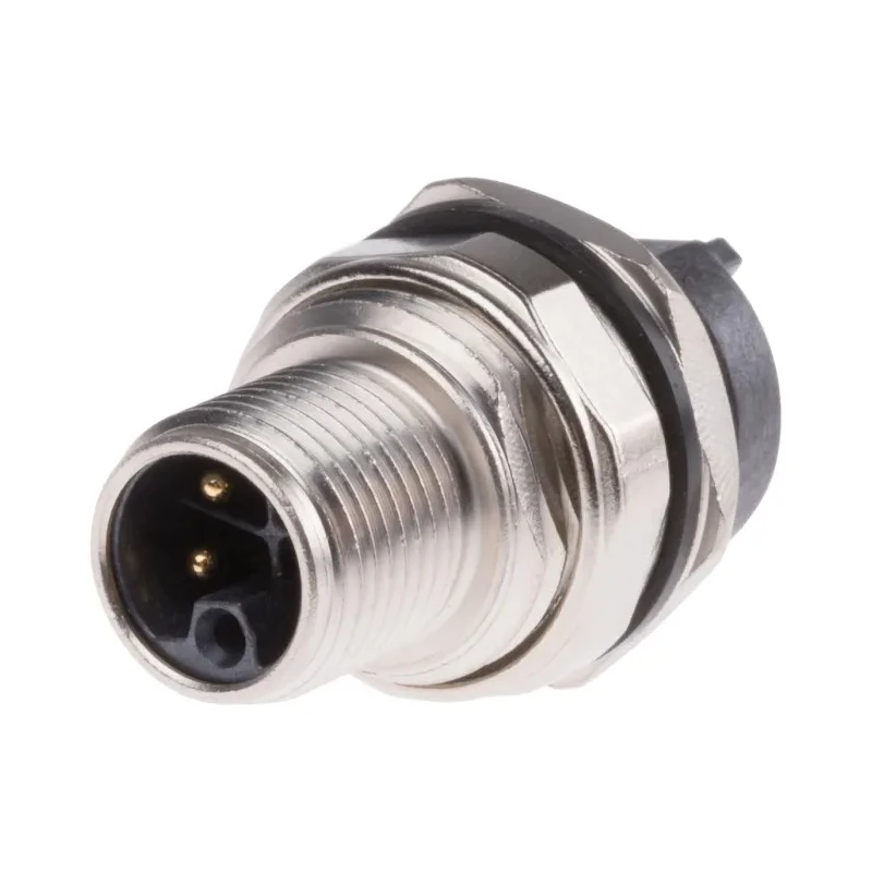 HARTING Circular Connector, 5 Contacts, Panel Mount, M12 Connector, Socket, Male, IP65, IP67, 12A, 63V, Zinc 21033961530