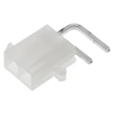 Molex Mini-Fit Jr Series Right Angle Through Hole PCB Header, 2 Contacts, 4.2 mm Pitch, Shrouded, Nylon Housing 39-30-1020