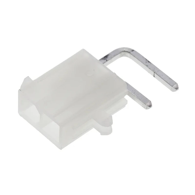 Molex Mini-Fit Jr Series Right Angle Through Hole PCB Header, 2 Contacts, 4.2 mm Pitch, Shrouded, Nylon Housing 39-30-1020