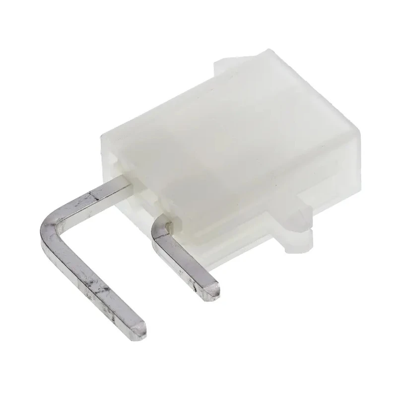 Molex Mini-Fit Jr Series Right Angle Through Hole PCB Header, 2 Contacts, 4.2 mm Pitch, Shrouded, Nylon Housing 39-30-1020