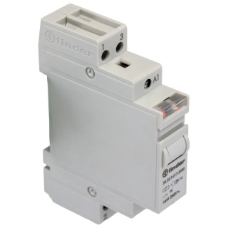 Finder DIN Rail Modular Step Relay 12V DC Coil 16A Switching Current 20.23.9.012.0000