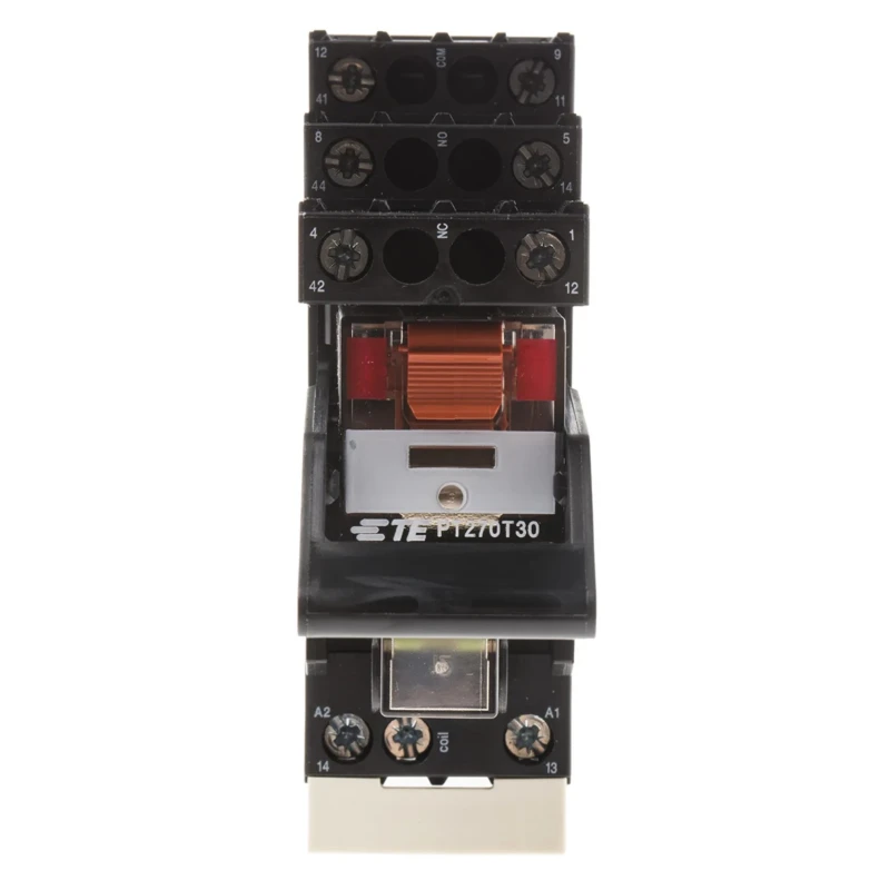 TE Connectivity DIN Rail Power Relay 230V ac Coil, 12A Switching Current, DPDT PT2L7TD0 9-1415534-4