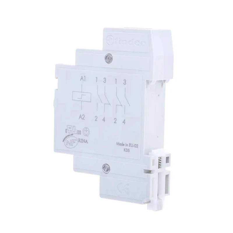 Finder DIN Rail Modular Step Relay 24V DC Coil 16A Silver Alloy Contacts 20.23.9.024.0000