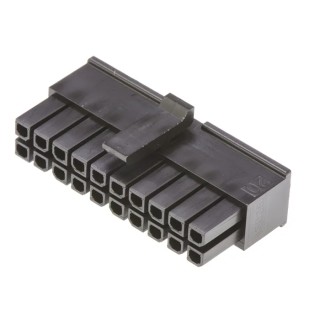 Molex Micro-Fit Female Connector Housing 3 mm Pitch 20 Way 2 Row Straight 43025-2000
