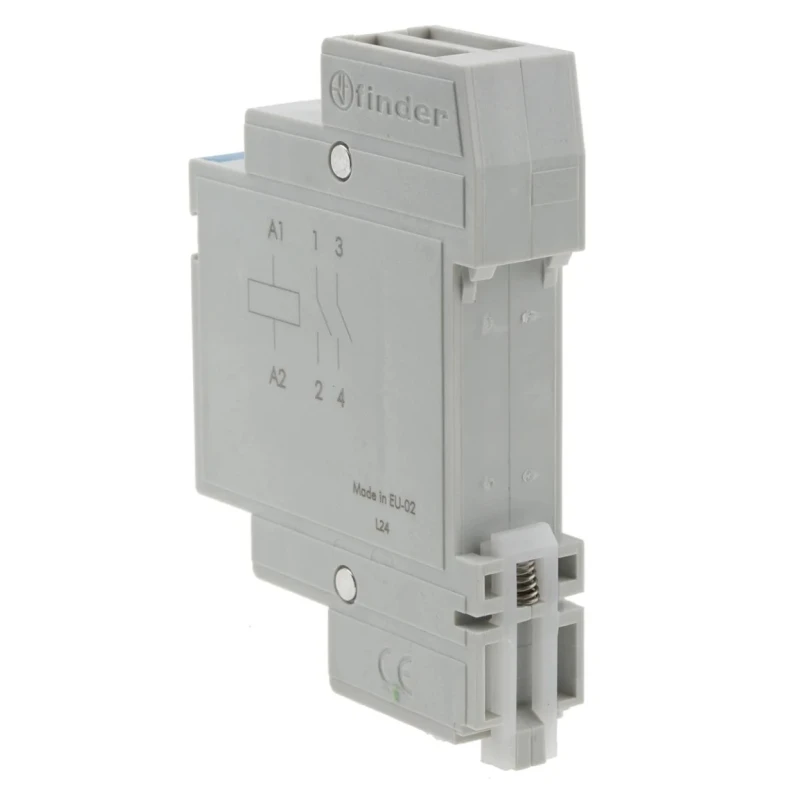 Finder DIN Rail Impulse Relay 24V DC Coil 20A Switching Current 2 NO Contacts Series 22 22.22.9.024.4000