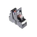 TE Connectivity DIN Rail Power Relay 12V dc Coil 12A Switching Current DPDT PT2L7LB2 8-1415534-7