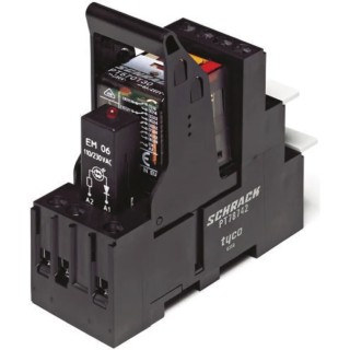 TE Connectivity DIN Rail Power Relay 12V DC Coil 6A Switching Current 4PDT PT5L7LB2 1415535-7