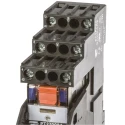 TE Connectivity DIN Rail Power Relay 24V dc Coil 12A Switching Current DPDT PT2L7LC4 8-1415534-9