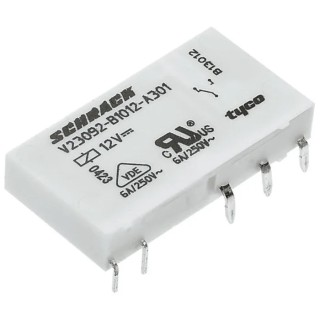 TE Connectivity PCB Power Relay, 24V DC Coil, 6A Switching Current, SPDT V23092B1024A301