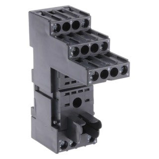 TE Connectivity 14 Way 240V AC DIN Rail Relay Socket for PT2 Series PT78722 1415526-1