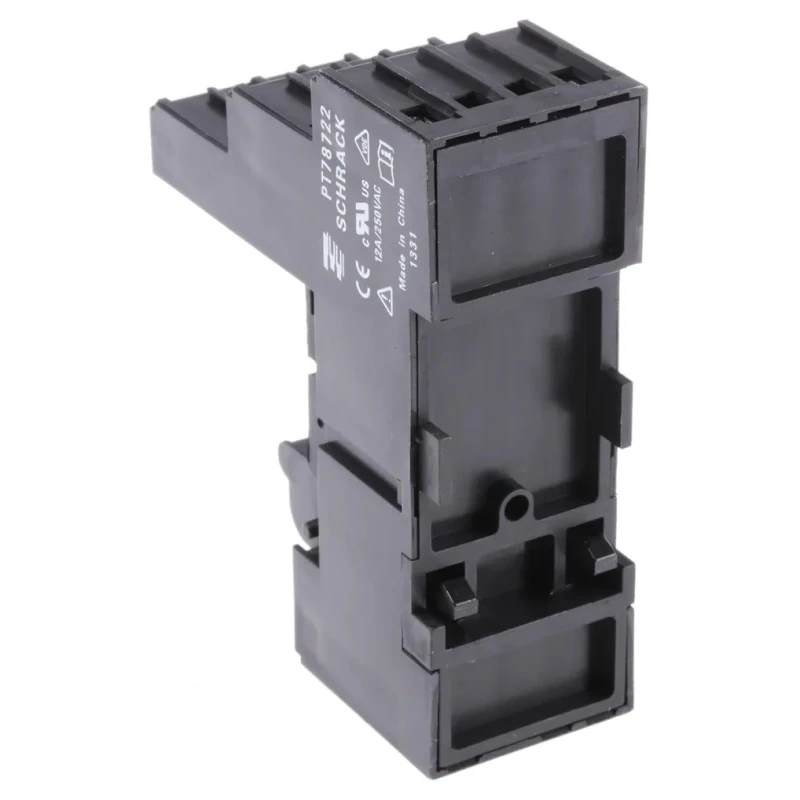TE Connectivity 14 Way 240V AC DIN Rail Relay Socket for PT2 Series PT78722 1415526-1