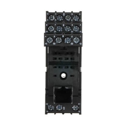 TE Connectivity 4 Way 240V AC DIN Rail Relay Socket for PT5 Series PT78742 1-1415526-1