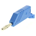 Hirschmann Test & Measurement Blue Male 4 mm Banana Plug, Screw Termination, 60V dc, 24A, Nickel Plating 934100102