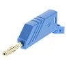 Hirschmann Test & Measurement Blue Male 4 mm Banana Plug, Screw Termination, 60V dc, 24A, Nickel Plating 934100102