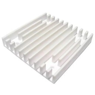 SPREADFAST Universal Square Ceramic Finned Heatsink 20mm x 20mm x 2.5mm, 43°C/W, 58.2°C/W SF-CHS-202003F