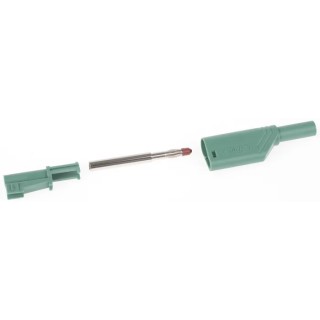 Hirschmann Test & Measurement Green Male Banana Plug 4 mm Connector Screw Termination 1kV 24A Nickel Plating 934099104