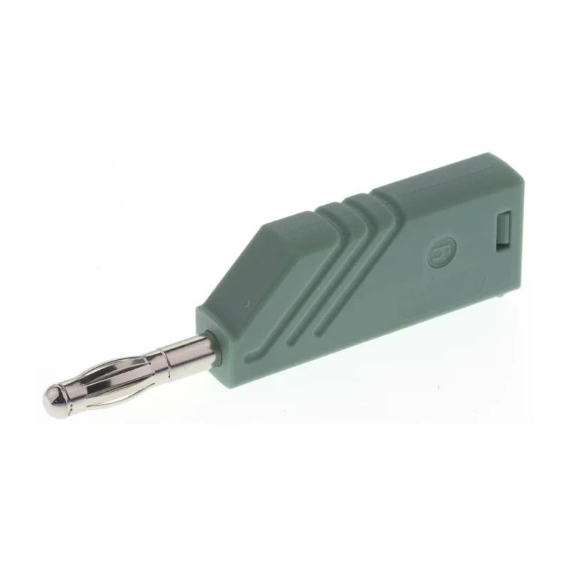 Hirschmann Test & Measurement Green Male Banana Plug, 4 mm Connector, Screw Termination, 60V dc, 24A, Nickel 934100104