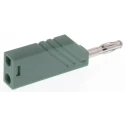 Hirschmann Test & Measurement Green Male Banana Plug, 4 mm Connector, Screw Termination, 60V dc, 24A, Nickel 934100104