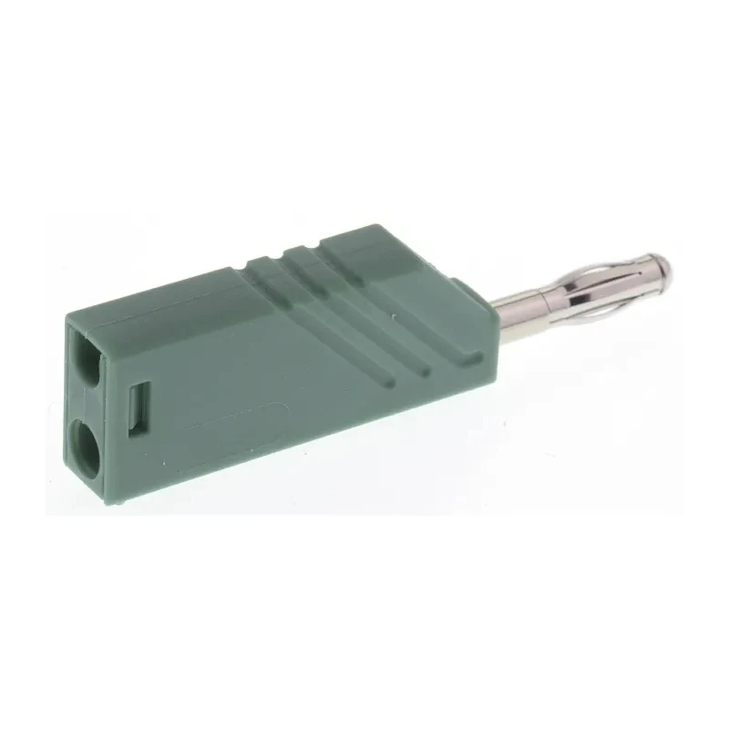 Hirschmann Test & Measurement Green Male Banana Plug, 4 mm Connector, Screw Termination, 60V dc, 24A, Nickel 934100104