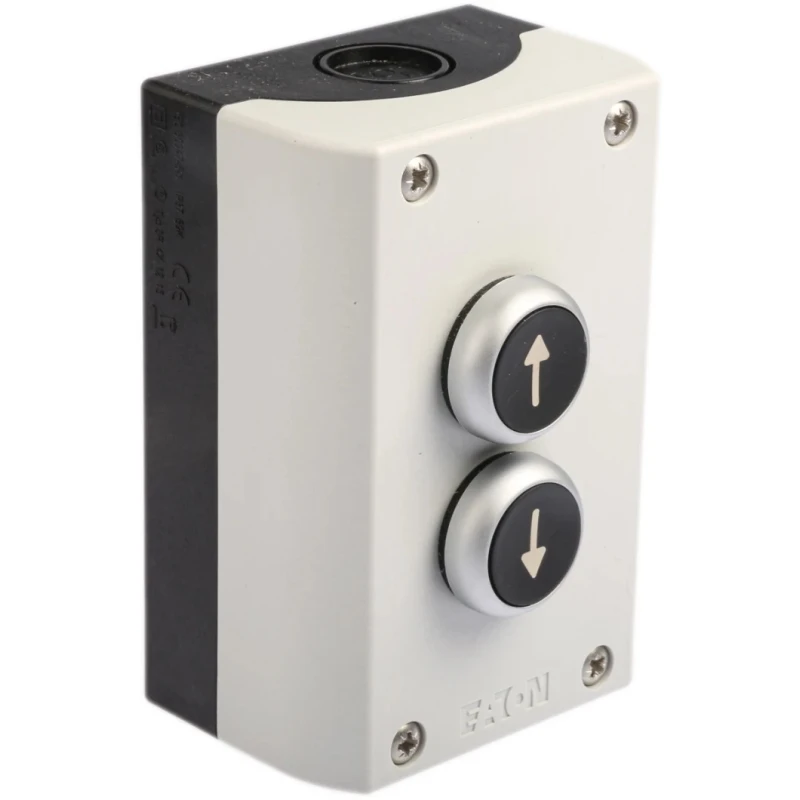 Eaton RMQ Titan Momentary Enclosed Push Button SPDT Black Plastic 2 Cutouts IP65 78640752 M22-I2-(511-4996)